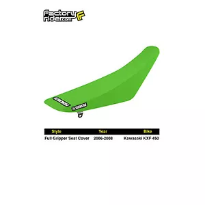 Empuñadura cubierta de 450 asientos Kawasaki KXF 2006-2008 de Enjoy Mfg todo verde #57 - Imagen 1 de 3