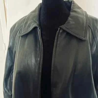 Mens black leather jacket Brand New with Tags owned by Model  - Image 1 of 4