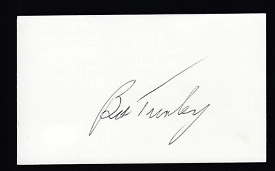 Bob Turley Vintage Autographed Index Card CAS Authentic 1961 Yankees Frame Ready - Image 1 of 2