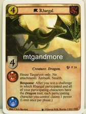 A Game of Thrones LCG - 1x Rhaegal  #024 - Westeros Draft Pack