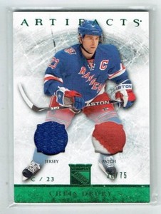 12-13 UD Upper Deck Artifacts  Chris Drury  /75  Jersey-- Patch