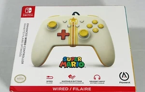PowerA Enhanced Wired Controller for Nintendo Switch - Vintage Star Gamepad - Picture 1 of 4