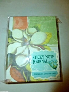 WEISSE MAGNOLIE BLUMEN GEBUNDEN MINI HAFTNOTIZ JOURNAL BUCH - Bild 1 von 6
