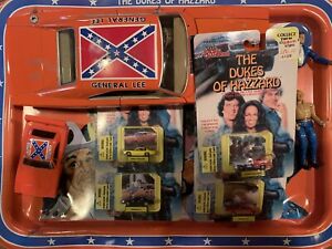 Dukes of Hazzard Lot of Die Cast and Model Cars Ertl 1/144 Figures Tray