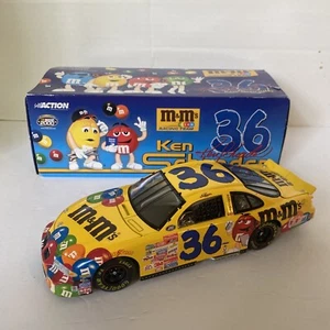 Ken Schrader Action 2000 M&Ms Yellow 1/24 NASCAR Diecast Model - Picture 1 of 15