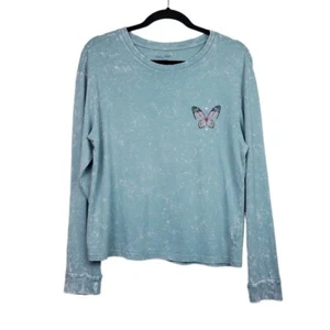 Camiseta Pretty Rebel Mujer Manga Larga Luna Mariposa Gráfico Talla S Nueva Con Etiquetas - Imagen 1 de 4