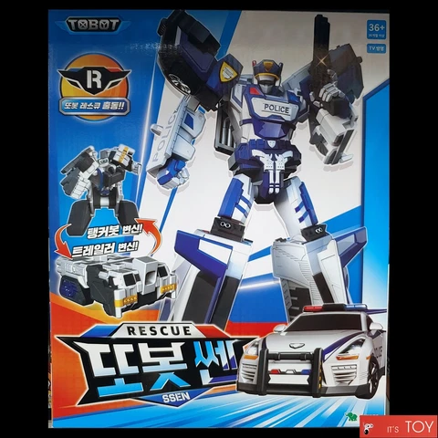Tobot Rescue TOBOT SSEN Police Car Trailer Tankerbot Transforming Robot Toy 2023 Cover