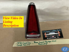 OEM 1970 Cadillac Coupe Deville LOWER REAR BUMPER END REFLECTOR LENS