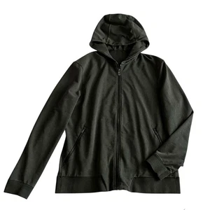 Sudadera con Capucha Lululemon Cremallera Completa Corte Cruzado Para Hombre XL Jaspeada Negra Carbón - Imagen 1 de 12