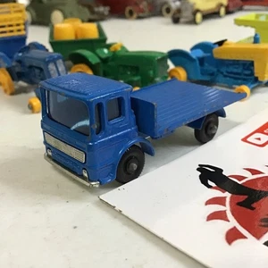 MATCHBOX REGULAR WHEELS #60 BLUE GMC SITE HUT DELIVERY TRUCK 1/64 PARTS ENGLAND - Picture 1 of 8