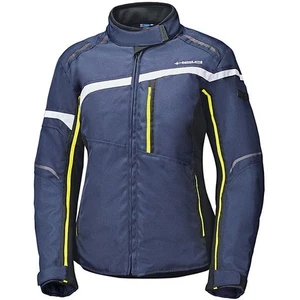 Held Ladies Silara Waterproof Textile Motorbike Motorcycle Jacket Blue / Yellow - Picture 1 of 2