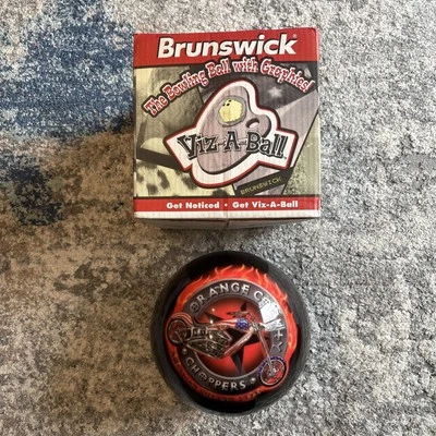 Nuevo de Lote Antiguo Brunswick VIZ-A-BALL OCC (Orange County Choppers) Bola de Bolos 6 libras Foto 1 de 4