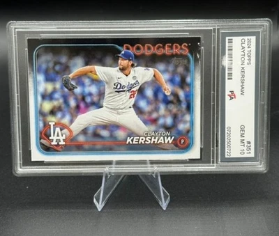 2024 Topps Baseball #351 Clayton Kershaw Los Angeles Dodgers GEMA COMO NUEVA PTA 10🔥 Foto 1 de 2