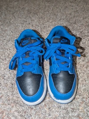Nike Dunk Low Gs Hyper azul cobalto negro niños talla 2Y CW1588-001 Foto 1 de 4