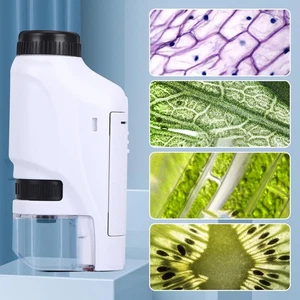 Bildungs Taschenmikroskop für Kinder 60-120x Mini Mikroskop mit LED Beleuchtung - Bild 1 von 17