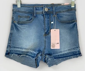 Raw Girls Shorts Size 5 Flat Front Summer Jeans Denim New Blue Casual - Picture 1 of 10