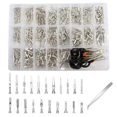 420PC Connector Pins 21 Types Electrical Wire Terminals 18PCS Extractor Tool Kit - Image 1 of 4