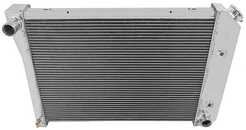 Chevrolet Nova 1973-74; radiador Champion todo aluminio; 3 filas; acabado natural Foto 1 de 2