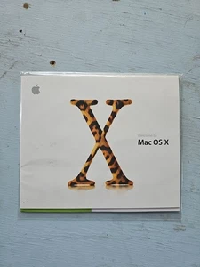 Mac os x Jaguar 10.2 Upgrade Disc And Book Factory Sealed Never Used - Picture 1 of 2