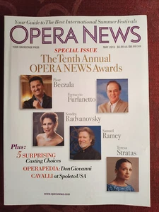 Rare METROPOLITAN OPERA NEWS Magazine May 2015 Award Samuel Ramey Teresa Stratas - Picture 1 of 1