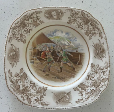 John Maddock and Sons Plate "Robyn Hood Captures the Pirate Ship" - image 1 of 4