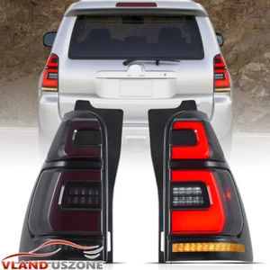 LED Tail Lights w/Animation DRL For 2003-2009 Toyota 4Runner Smoke Rear Lamps - Picture 1 of 17