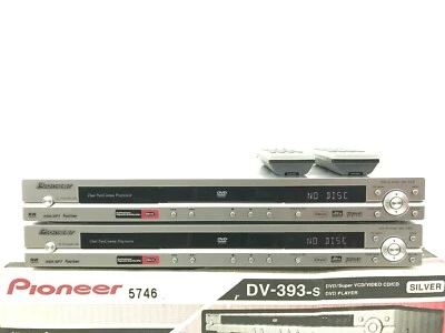PIONEER DV-393-S DVD PLAYER W/REMOTE & POWER CORD #5746 #5747 (ONE) - Image 1 of 4