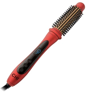 CHI Tourmaline Ceramic Series Heated Round Brush Reduces Frizz 1.25" Barrel Red - Picture 1 of 6