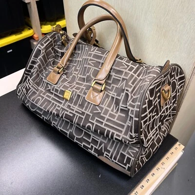 DVF Diane Von Furstenberg Monogrammed Luggage Suitcase Lovely Duffel Bag EUC - Image 1 of 4