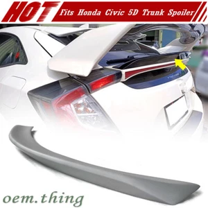2020 Fit FOR HONDA Civic X 10th 5DR Hatchback Trunk Spoiler L Style Unpainted - Picture 1 of 9