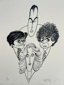 Al Hirschfeld The Four Chiefs Hand Signed Limited Lithograph Art - Picture 1 of 3