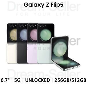 SAMSUNG Galaxy Z Flip5 5G SM-F731 256GB/512GB Unlocked Foldable phone Traceable