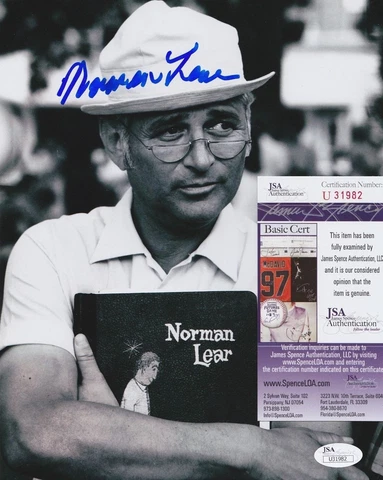 Norman Lear Signed 8x10 Photo JSA COA #U31982 All in the Family Sanford and Son Cover