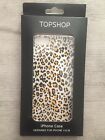 TOPSHOP IPHONE 5 & 5S LEOPARD PRINT MOBILE SMART PHONE CASE FOR APPLE BRAND NEW
