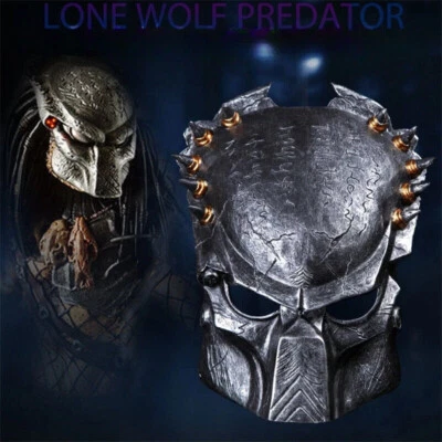 Cosplay Prop Alien vs Predator AVP Lone Wolf Predator Mask Collection Resin Mask - Image 1 of 4