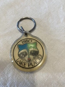 1980 XIII Winter Olympics Lake Placid Roni Raccoon Keychain - Picture 1 of 6