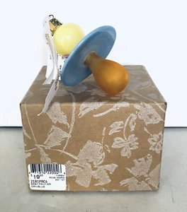 Baby Schnuller (blau) ~ Ornamente zum Erinnern ~ Retired Collectible Germany NOS - Bild 1 von 6