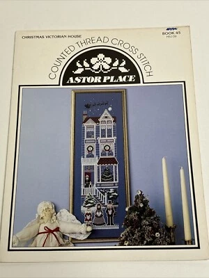 Astor Place Christmas Victorian House Book 45 Cross Stitch Pattern - Image 1 of 4