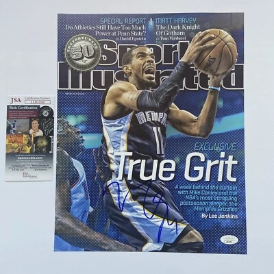 Foto autografada assinada por Mike Conley 11x14 certificado de autenticidade JSA Memphis Grizzlies Utah Jazz NBA - Imagem 1 de 3