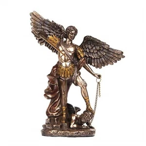 St. Michael Bronze Color Small Figurine 6 inches - Picture 1 of 2