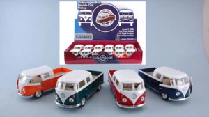 1 PEZZO Kinsmart VW BUS DOUBLE CAB PICK UP 1963 1:34 cm 12 - Afbeelding 1 van 1