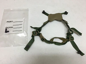 GENTEX ACH #ELMET 4 POINT REPLACEMENT CHIN STRAP WITH HARDWARE L/XL NEW MSA - Picture 1 of 10