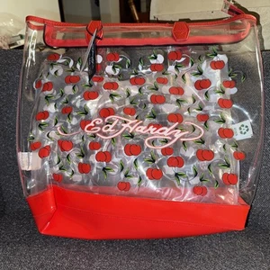 NWT Ed Hardy Red Cherry Zip Top Tote Bag MSRP:$159 - Picture 1 of 4