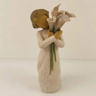 Willow Tree 2010 Demdaco Susan Lordi Beautiful Wishes Calla Lily Figure 14cm - image 1 of 4