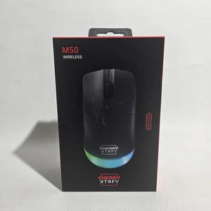 Mouse da gioco ergonomico wireless Cherry XTRFY M50 - Nero - NUOVO sigillato nella scatola - Foto 1 di 5