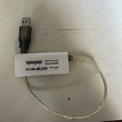Rock Band ViPowER 4 Port Hub USB 2.0 Dongle VP-H209B Xbox 360 Wii PS2 PS3 OEM - Image 1 of 3