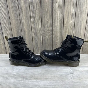 Botas negras charol Doc Martens 1460 Y cremallera lateral talla: para mujer 6 - Imagen 1 de 14