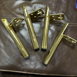 4 Stück Metall Möbelbein Ersatz Couchbeine Schrankfüße (8 Zoll, Gold) - Bild 1 von 4