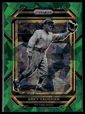 2023 Panini Prizm Arky Vaughan Green Ice Prizms Pittsburgh Pirates #222 - Image 1 of 2