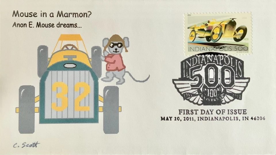 Anon E. Mouse 4630 Indianapolis 500 Mouse in a Marmon Dreams - Image 1 of 1